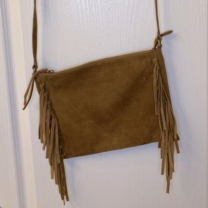 UGG suede tassel brown purse